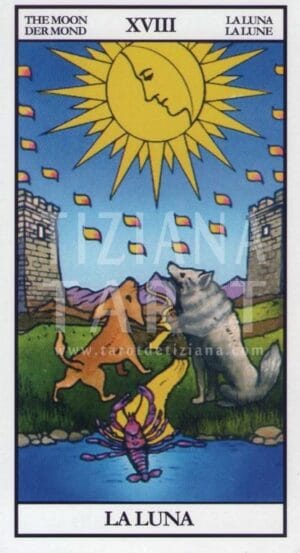 El significado de los perros  en el tarot  -