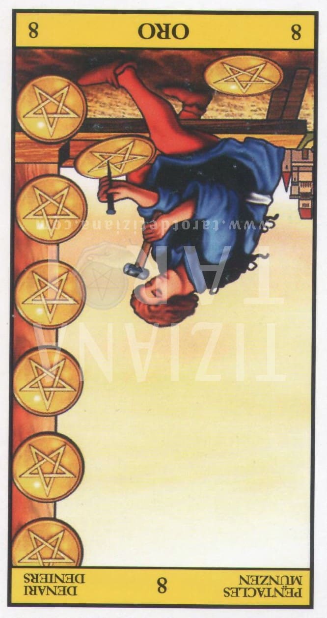 El 8 de oros invertido