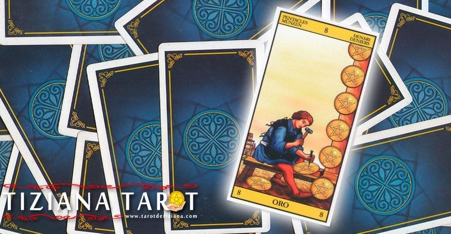 El 8 de Oros en el tarot - Significado de las Cartas del Tarot
