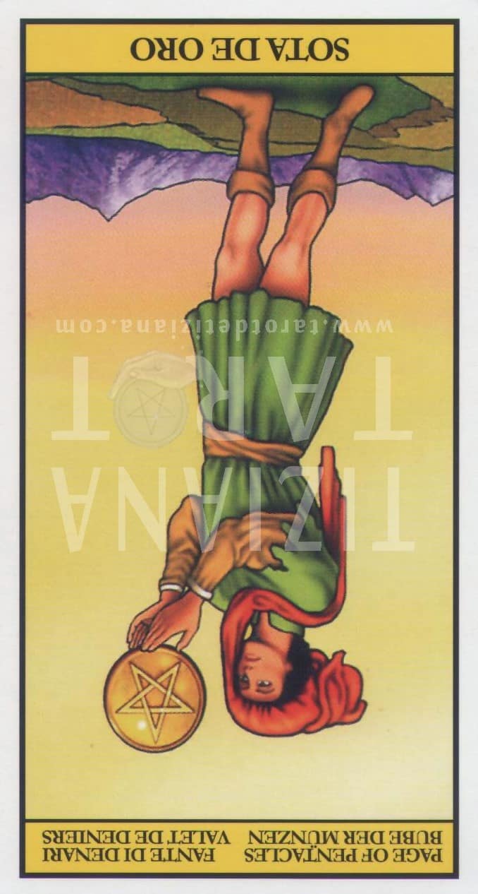 La Sota de Oros en el tarot