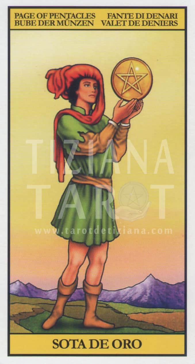 La Sota de Oros en el tarot