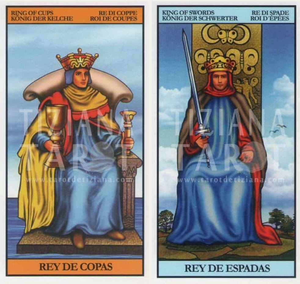 Las cartas de la corte cuando son complementarias como pareja -