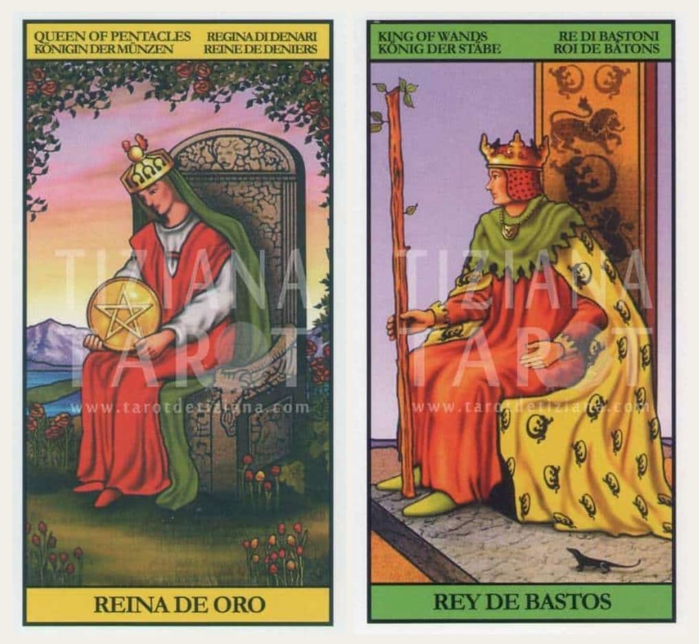 Las cartas de la corte cuando son complementarias como pareja -