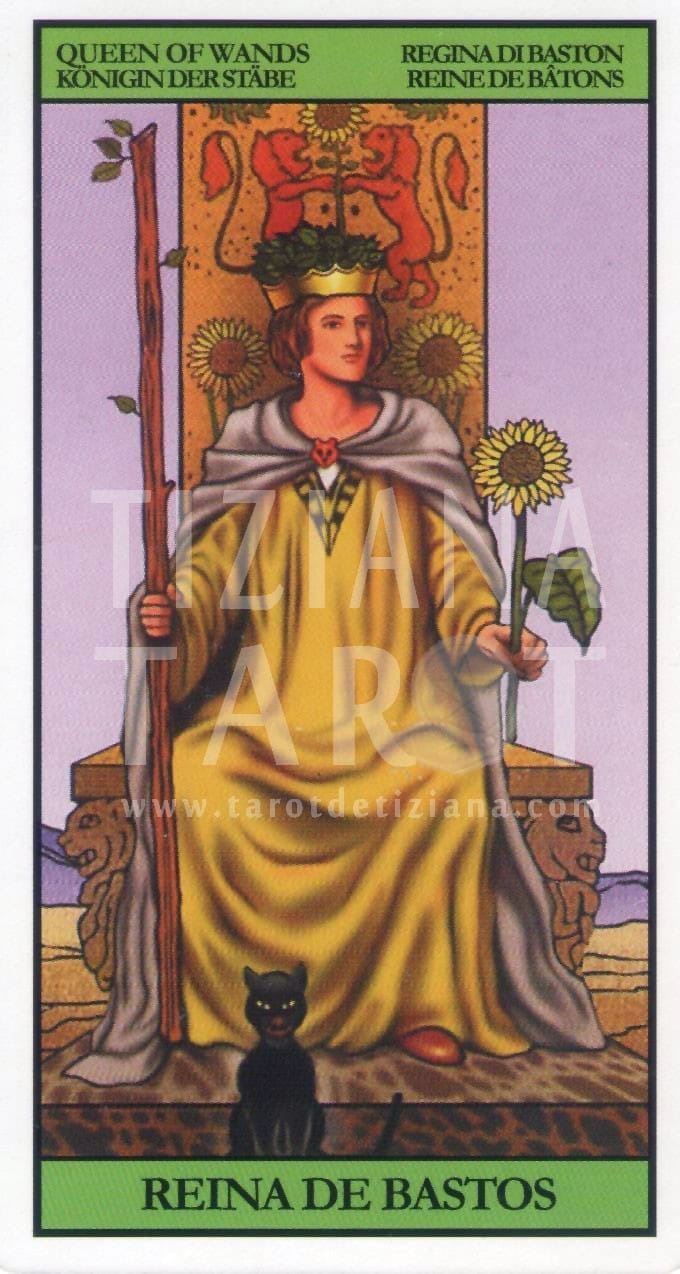 La Reina de Bastos en el tarot 2 La Reina de Bastos