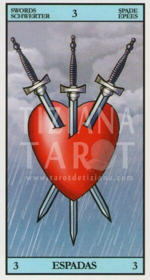 Saber con las cartas si hay una brujería 24 3 de Espadas