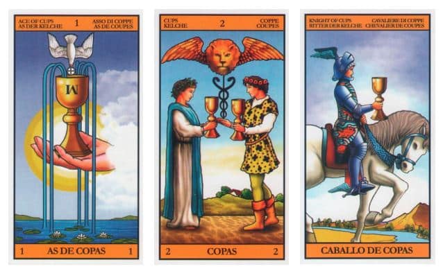 combinaciones de las cartas de tarot