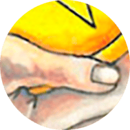 la mano en el as de oros