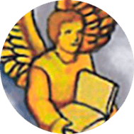 ángel en la rueda de la fortuna