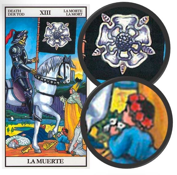 la muerte y la rosa en el tarot