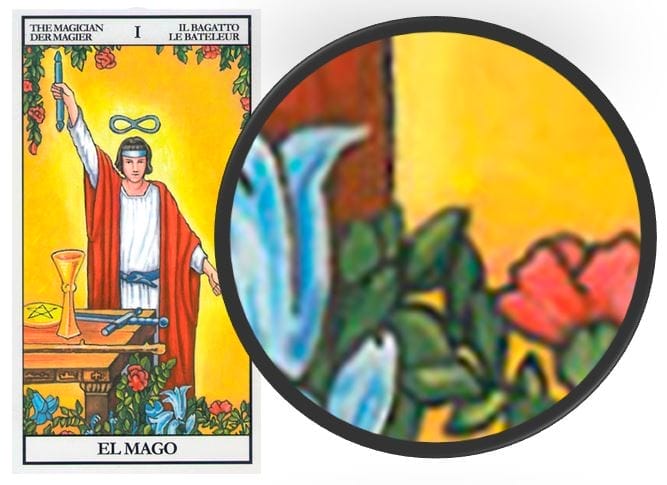 el mago y la rosa en el tarot