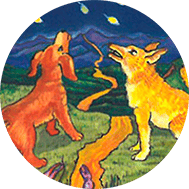 Significado de los Símbolos en el Tarot 12 perro y lobo