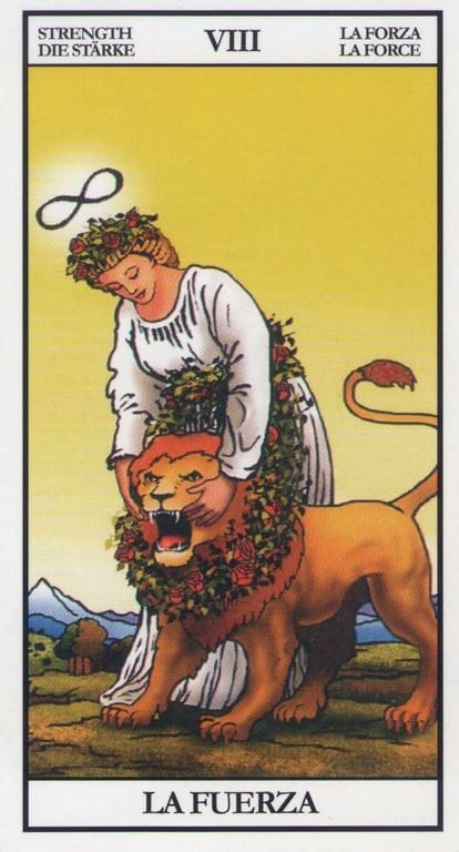 la suerte en la carta de la fuerza