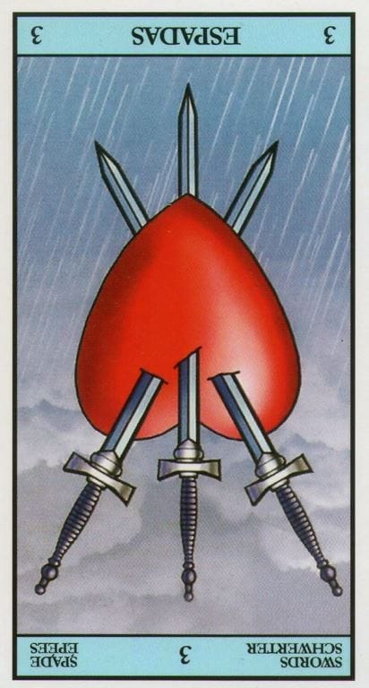 la cartas de tarot invertidas