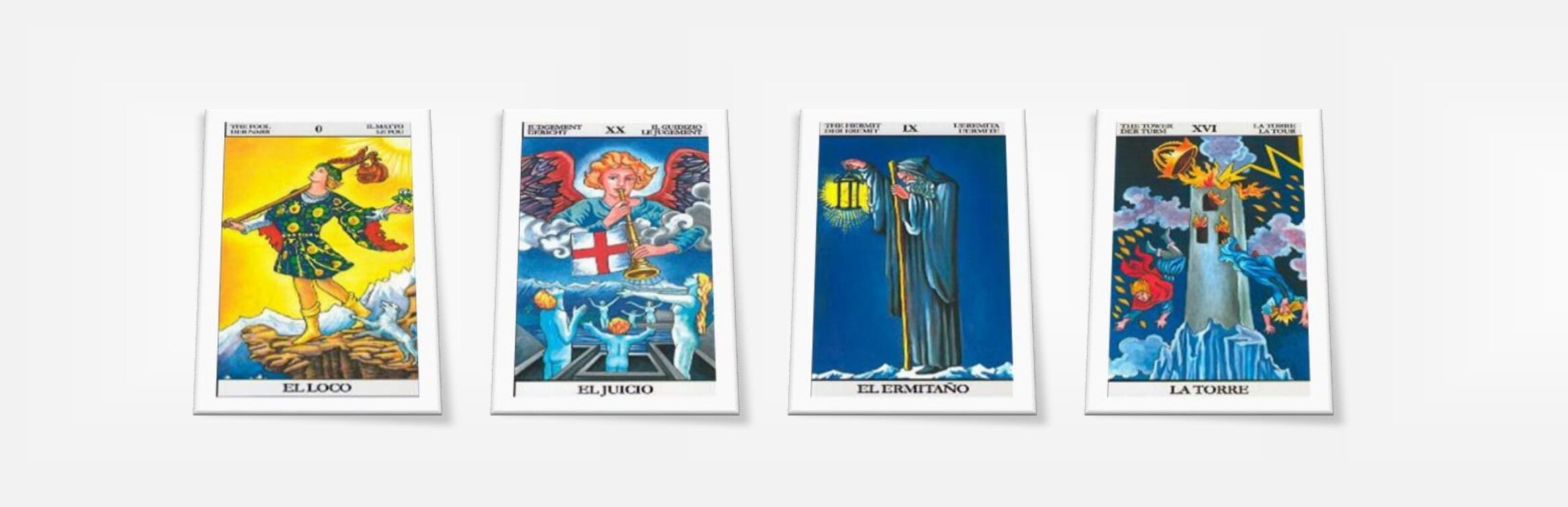 cartas del tarot con Hielo y Nieve