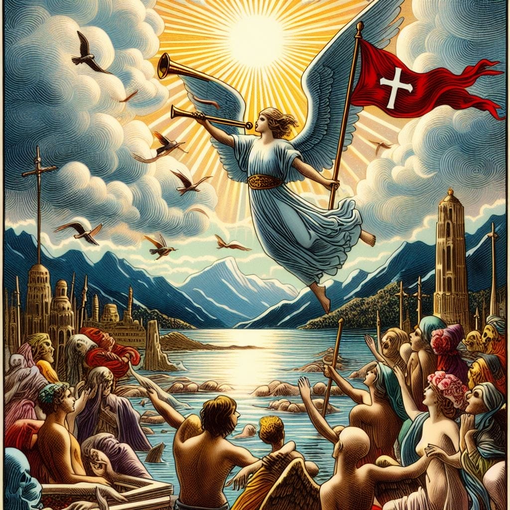 cartas del tarot con Hielo y Nieve en El Juicio