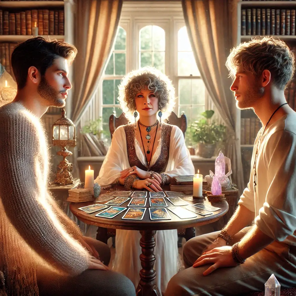 echar las cartas del tarot en una lectura