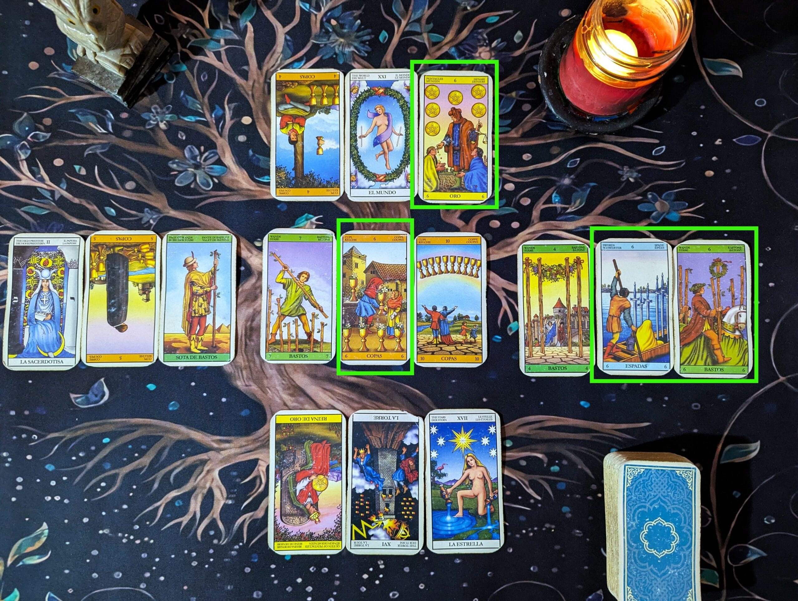 repetición de 4 cartas iguales