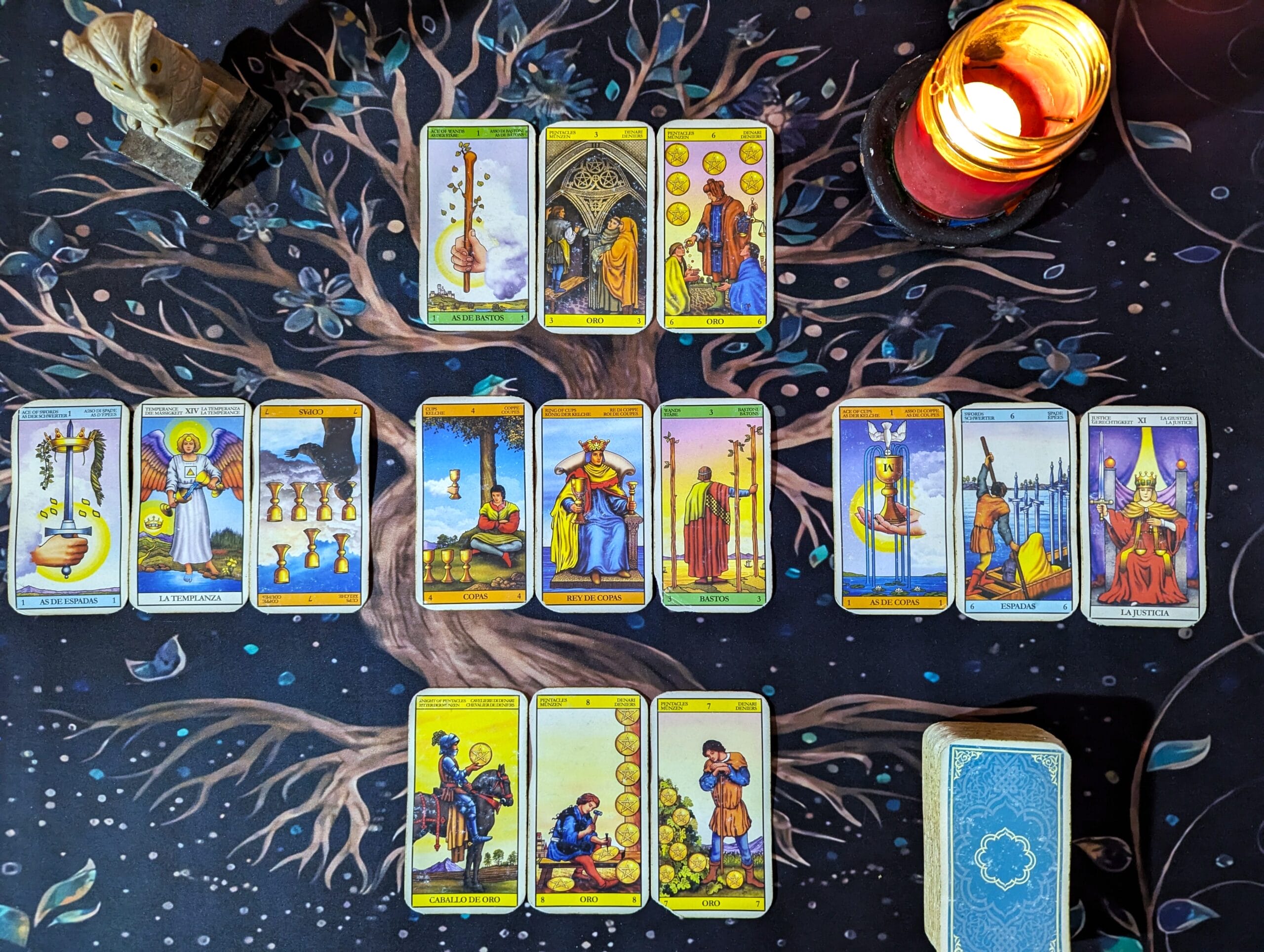 repetición de 3 ases en el tarot
