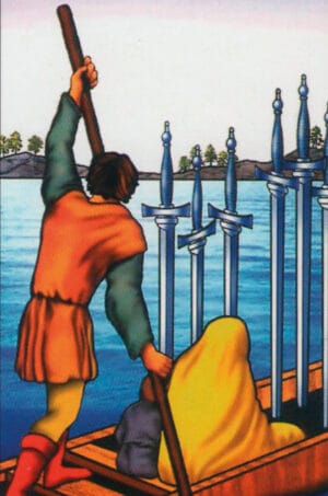 la imagen gráfica del 6 de espadas